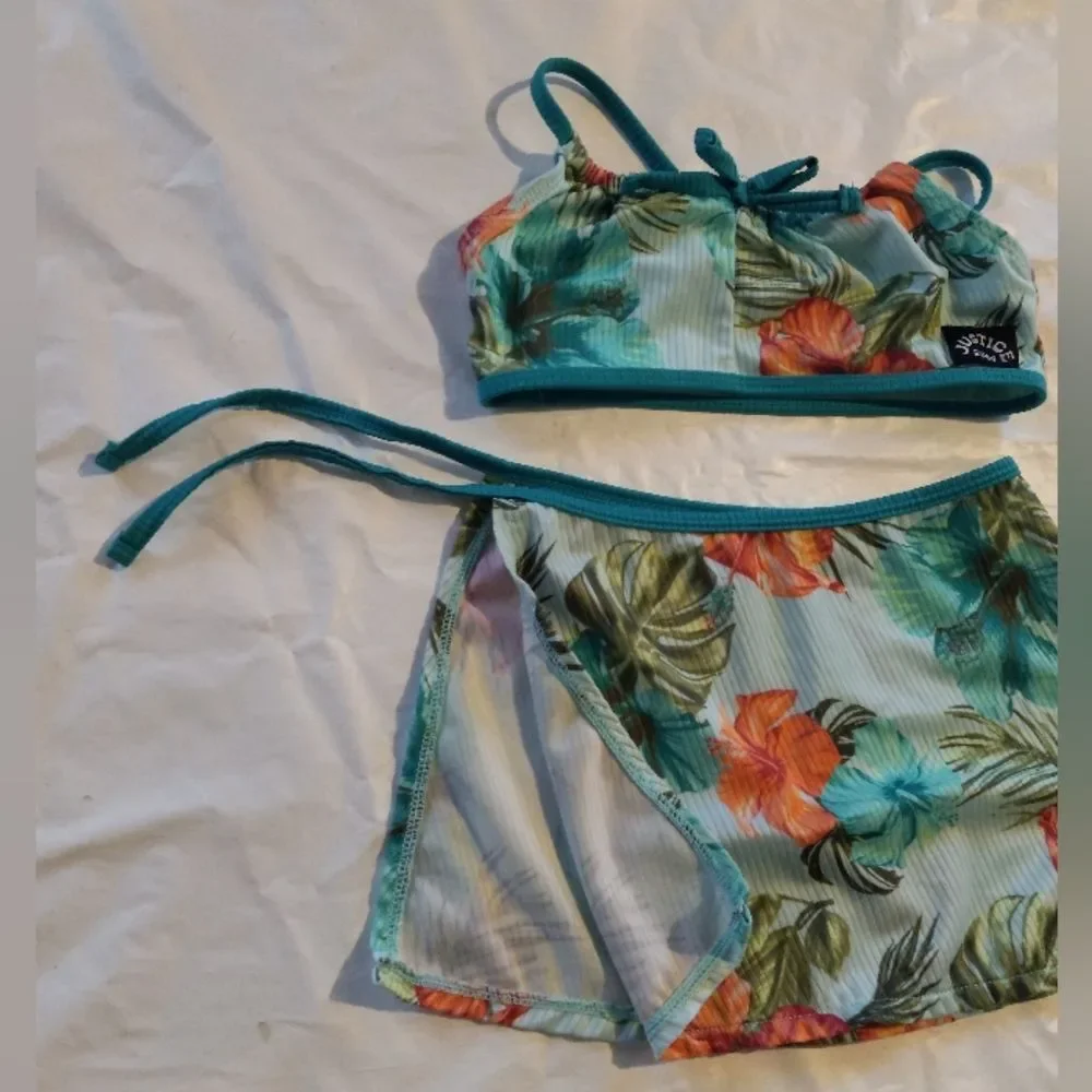 Justice Retro Surf 2 Piece Bathing S 7/8